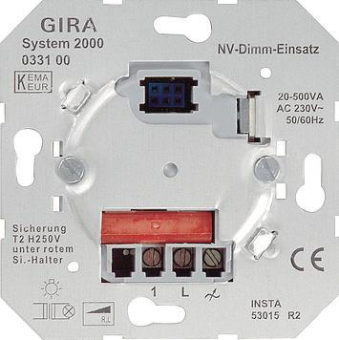 GIRA 033100 Tastdimmer NV 20-500VA 
