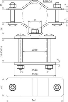 DEHN Befestigungsschelle          105356 