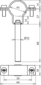 Dehn 253330 LH ZS  LH ZS 27 DS10 L75 V2A 