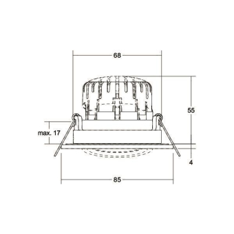Brumberg LED-Einbaustrahler   40484153AB 