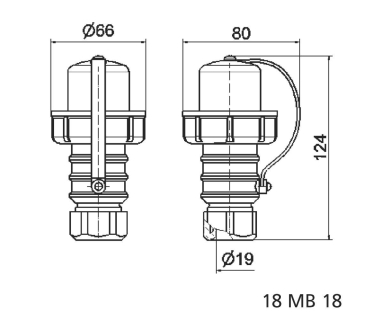 BALS Schutzkontakt-Stecker 16A 3p    737 
