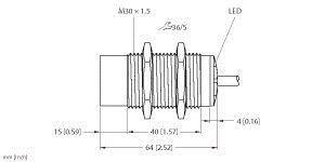 Turck Induktiver Sensor    NI15-M30-AD6X 