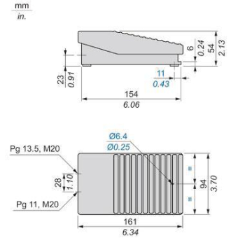 Schneider Fußschalter einfach    XPEA111 