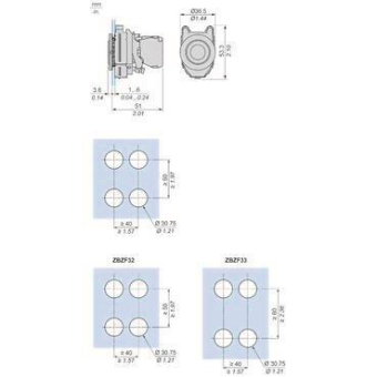 Schneider Leuchtmelder XB4F      XB4FVG1 