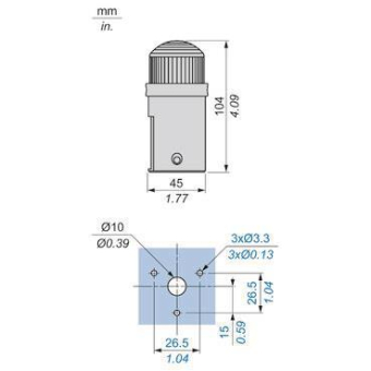 Schneider Signalstation orange   XVDLS35 