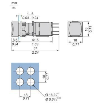 GS Leuchtdrucktaster grün      XB6CW3B5B 