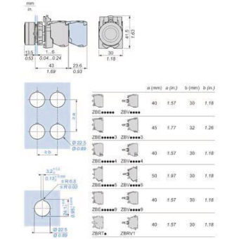 GS Leuchtdrucktaster           XB5AW34B5 