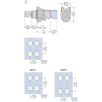Schneider Schlüsselschalter      XB4FG33 