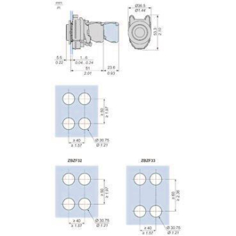 Schneider Drucktaster komplett   XB4FL42 