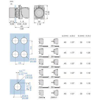 Schneider Drucktaster, kompl,  XB5AP31C0 