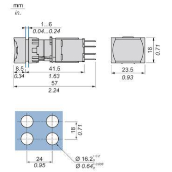 GS Leuchtdrucktaster recht.    XB6DW3B5B 