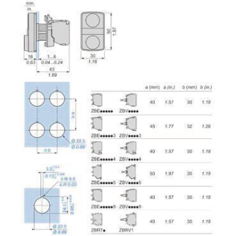 GS Doppeldruckt. 2 Tasten     XB5AL73415 