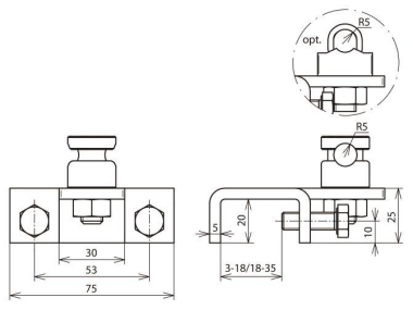 DEHN Anschlussklemme waagrecht    372229 