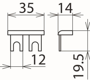 DEHN Kammschiene 1-phasig 2-pol.  900617 