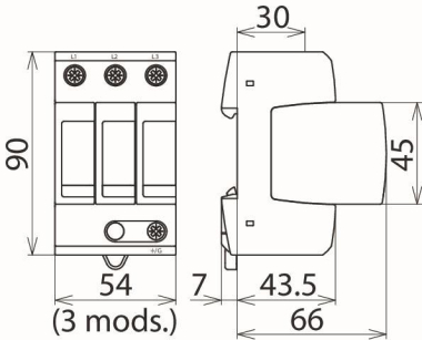 Dehn 908300 DG MU 3PY DG MU 3PY 208 3W+G 