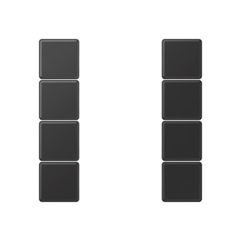 Jung Tastensatz komplett 4f   A504TSASWM 