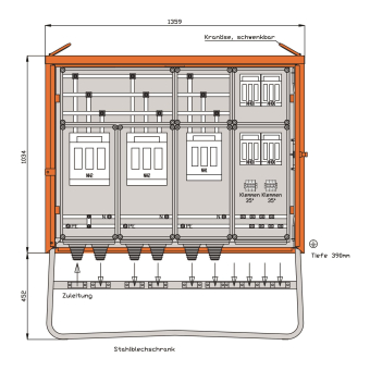 Walther Gruppenverteiler 277 kVA WGV0080 