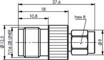 TEGA Adapter TNC-SMA (f-m)     100023880 