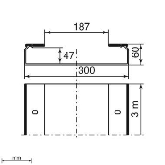 Unex Kabelrinne ungelocht hfr   66301-48 