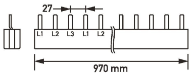 Doepke         Sammelschiene 3-pol. 3x16 