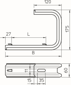 OBO TPDG 245 FS Wand-u.Deckenbügel 