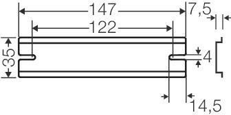 Hensel Tragschiene 147mm        DK TS 10 