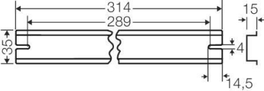 Hensel Tragschiene 314mm        DK TS 50 
