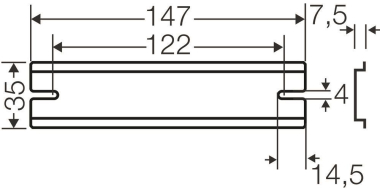 Hensel Tragschiene 147mm        DK TS 10 