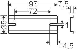 Hensel Tragschiene 97mm         DK TS 06 