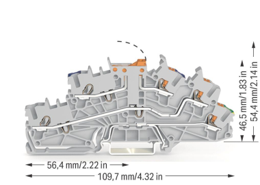 WAGO 2203-6541 Installationsetagen- 