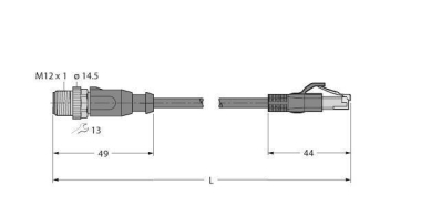 Turck Leitung für     RSSD-RJ45S-4416-2M 