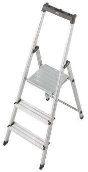 KRAU SOLIDY Alu-Leiter 3 Stufen   126214 