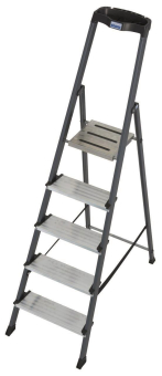 KRAU SECURO-Alu-Leiter 5 Stufen   126436 