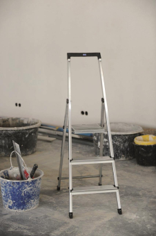 KRAU SOLIDY Alu-Leiter 3 Stufen   126214 