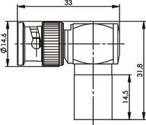 TEGA BNC-Kabelwinkelstecker  J01000A0064 