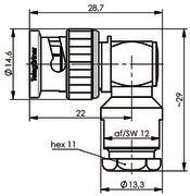 TEGA BNC-Kabelwinkelstecker  J01000A0073 