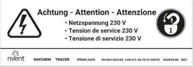 TYCO Aufkleber                LAB-ETL-CH 