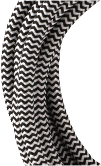 BAIL Textile Cable 3C Black/White 139752 