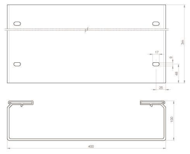 Unex Kabelrinne ungelocht          66421 