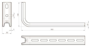 Unex Tragkonsole 300mm             66307 