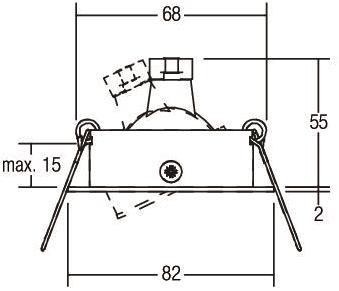 BRUM HV-Einbaustr. GU10 max.    36147220 