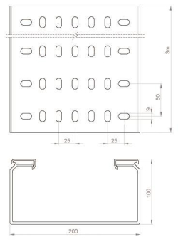 Unex Kabelrinne gelocht            66220 
