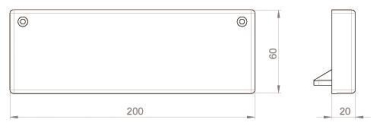 Unex Endstück lichtgrau            66213 