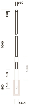 Mast 4m 5NY231640AM00      5NY231640AM00 