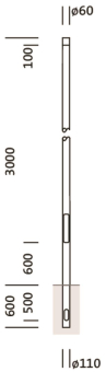 Mast 3m 5NY231630KM00      5NY231630KM00 
