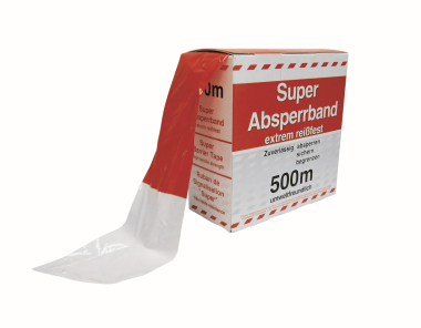 CELL         Absperrband 80-500 rot-weiß 