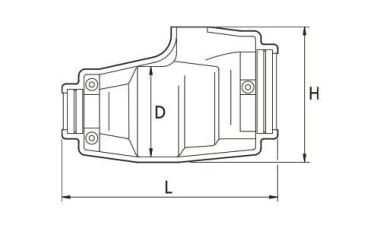 CELL Abzweigmuffen mit Durchmesser   P 4 