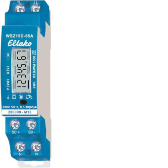 Eltako Wirkstromzähler    WSZ15D-65A MID 
