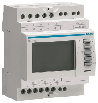 Hager Multimessgerät 3ph über     SM101E 