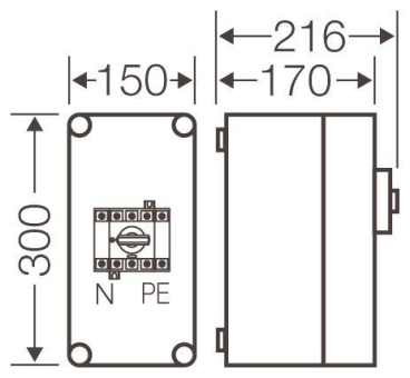 HENS Mi-Lastschaltergehäuse Mi   Mi 7103 